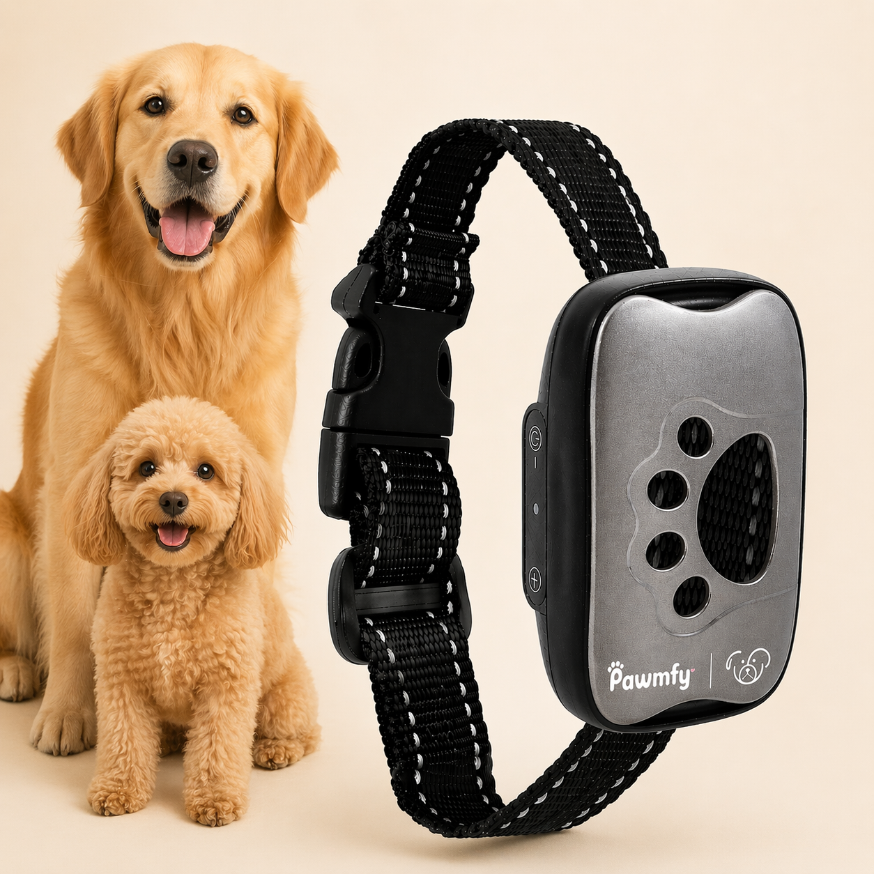 Pawmfy Ultrasonic Anti Bark Collar - No Pain, Just Quiet