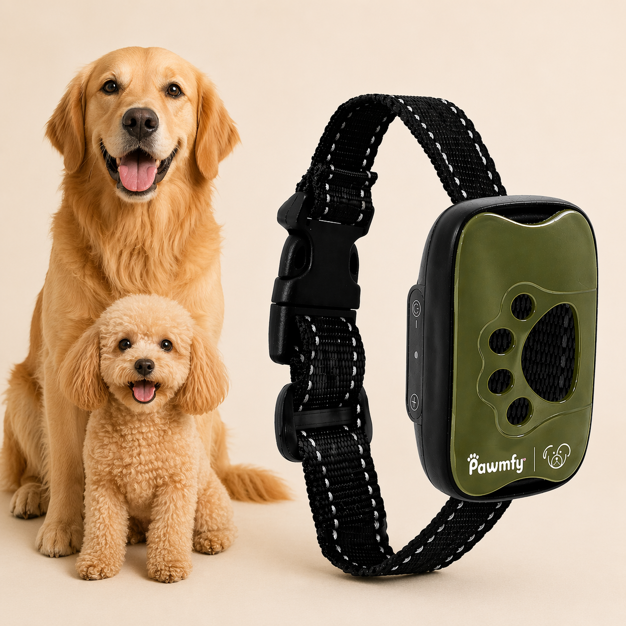 Pawmfy Ultrasonic Anti Bark Collar - No Pain, Just Quiet