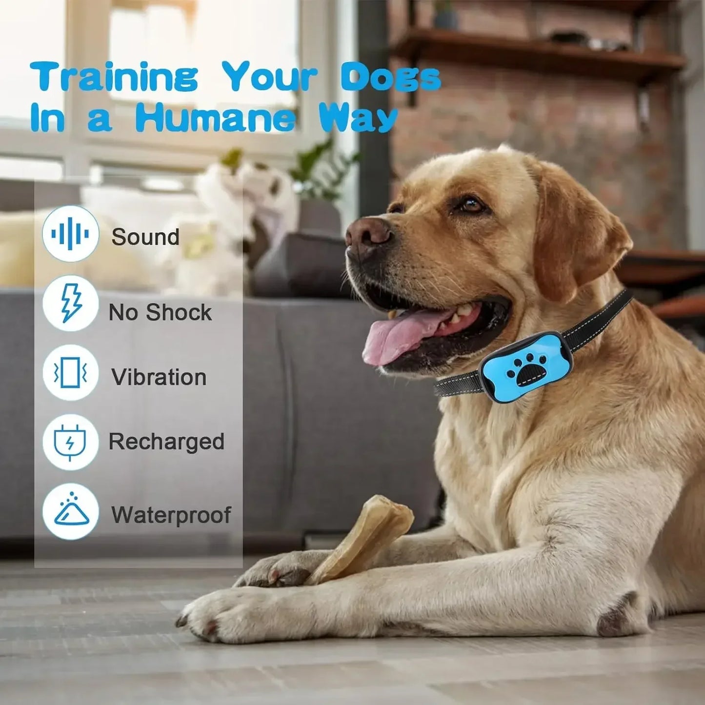 Pawmfy Ultrasonic Anti Bark Collar - No Pain, Just Quiet